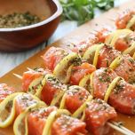 Grilled Salmon Kabobs